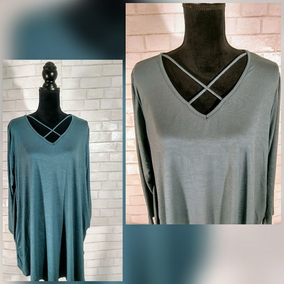 ππNew Arrival Criss-cross Long Sleeve Topππ - Picture 3 of 5